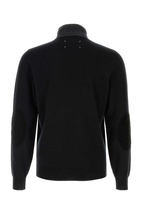  마르지엘라 터틀넥 메종  투톤 울  그레이/블랙 - MAISON MARGIELA