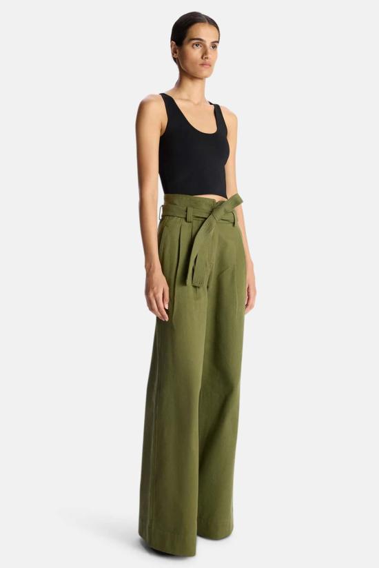  에이엘씨 팔라초 팬츠 2PANT00916 GREEN - A.L.C.