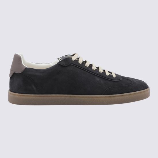 26FW 브루넬로 쿠치넬리 스웨이드 스니커즈 MZUMGLJ336 CLV06 Brown