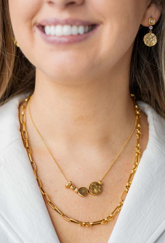  로니 폴 주얼리 목걸이/팬던트 오르빗 목걸이 골드 - LONI PAUL JEWELRY