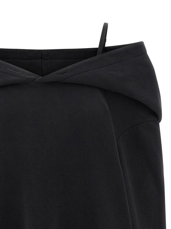  MM6 메종마르지엘라 숏 원피스 Mm6 메종 마르지엘라 코튼 숏 드레스 블랙 - MM6 MAISON MARGIELA