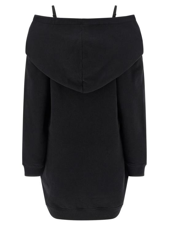 MM6 메종마르지엘라 숏 원피스 Mm6 메종 마르지엘라 코튼 숏 드레스 블랙 - MM6 MAISON MARGIELA
