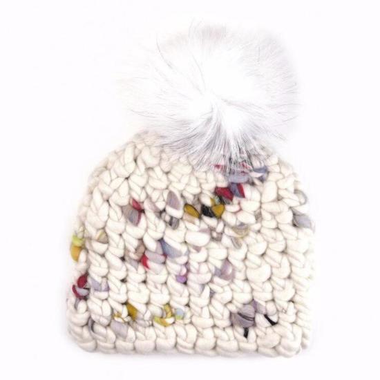  미샤램퍼트 모자 Mischa Lampert Twombly 비니 폼스터 + Arctix White Xl Pom - MISCHA LAMPERT