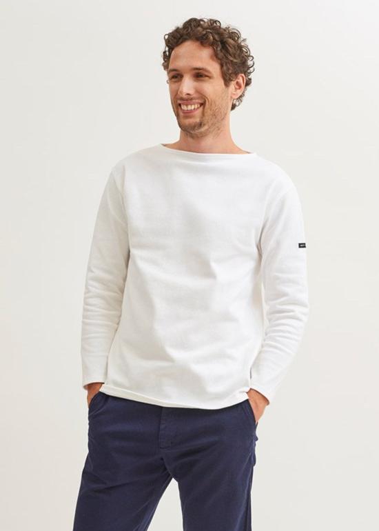  세인트제임스 긴팔 티셔츠 세인트 제임스 길도 보트넥 브레통 셔츠 에크루 - SAINT JAMES