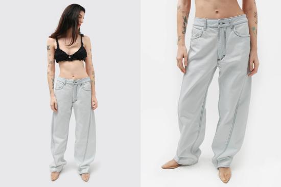  에크하우스 라타 데님 팬츠 Eckhaus Latta Bend 진 초크