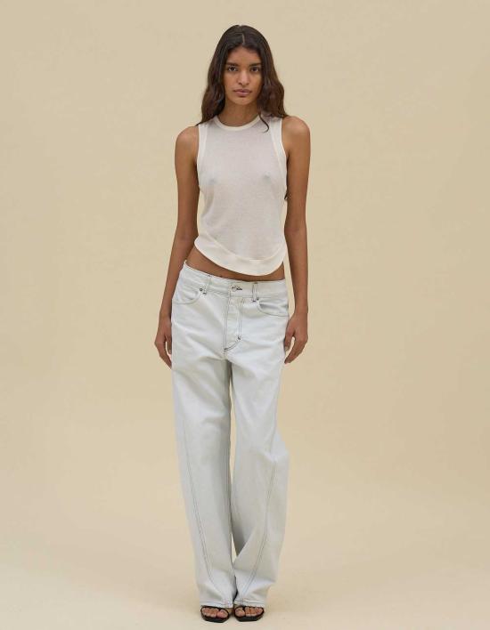  에크하우스 라타 데님 팬츠 Eckhaus Latta Bend 진 초크 - ECKHAUS LATTA