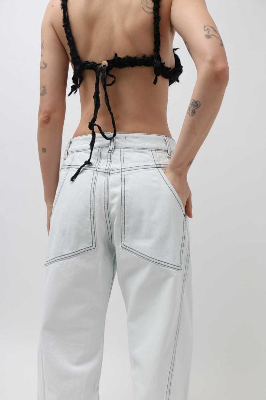  에크하우스 라타 데님 팬츠 Eckhaus Latta Bend 진 초크 - ECKHAUS LATTA