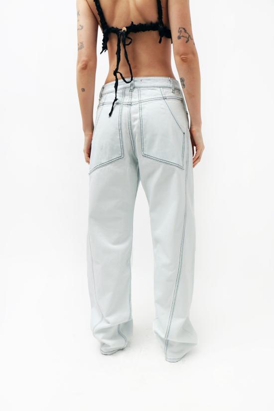  에크하우스 라타 데님 팬츠 Eckhaus Latta Bend 진 초크 - ECKHAUS LATTA