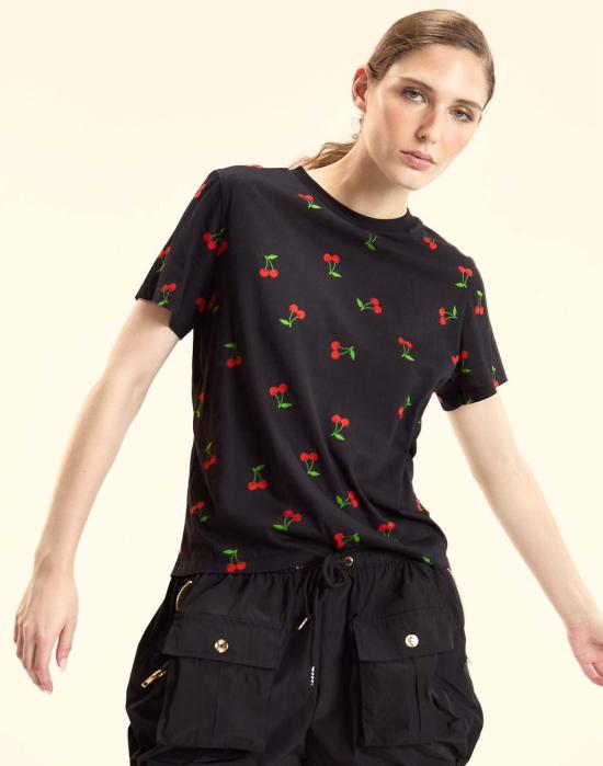  신시아 로리 반팔 티셔츠 신시아 로울리 에브리데이 티 체리 - CYNTHIA ROWLEY