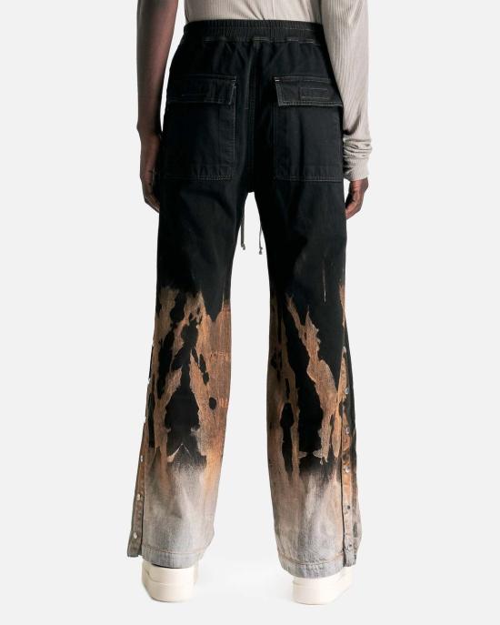  릭 오웬스 트레이닝/조거 팬츠 푸셔 팬츠 블랙/테라 - RICK OWENS