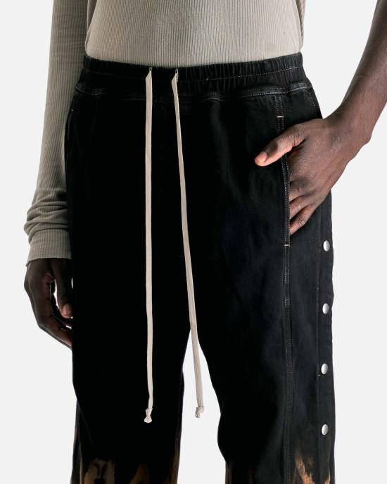  릭 오웬스 트레이닝/조거 팬츠 푸셔 팬츠 블랙/테라 - RICK OWENS