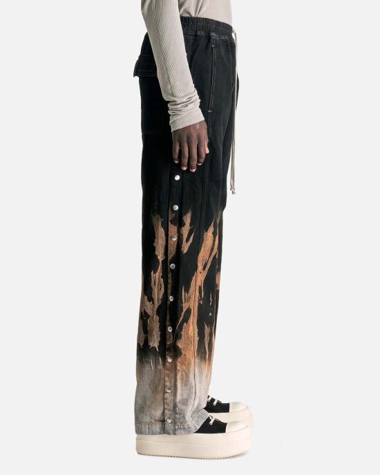  릭 오웬스 트레이닝/조거 팬츠 푸셔 팬츠 블랙/테라 - RICK OWENS