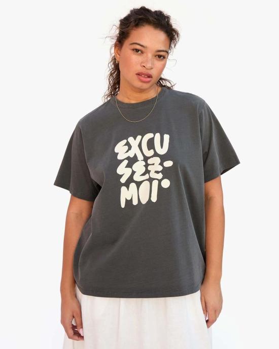 클레어 브이 반팔 티셔츠 CVA1000391 FDBLK XS BLACK