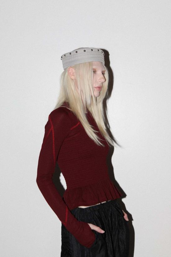  케이코 모자 Kk Co & Clyde Rivet Sailor Hat Stone - KKCO