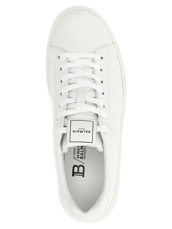  발망 스니커즈 코트 로우탑  화이트 - BALMAIN