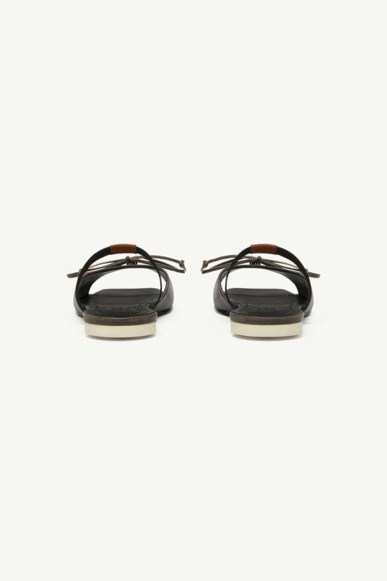  MM6 메종마르지엘라 힐/펌프스 Mm6 메종 마르지엘라 보우 디테일 가죽 슬링백 슈즈 - MM6 MAISON MARGIELA