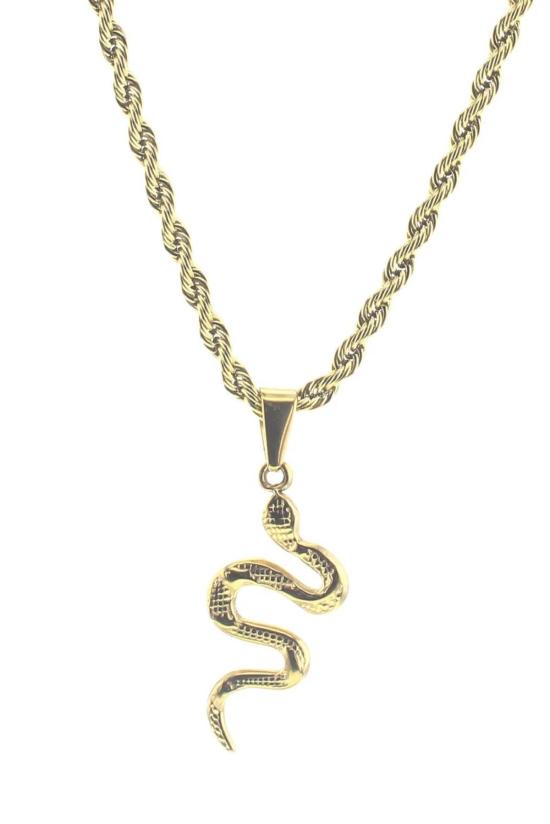  Lotus Jewelry Studio 목걸이/팬던트 로터스 주얼리 스튜디오 레일라 스네이크 방수 목걸이 골드