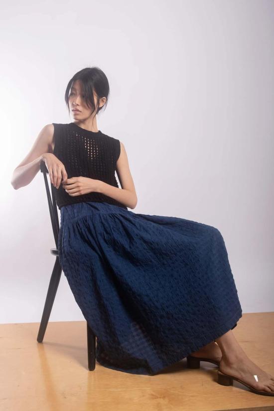  미셀라 그렉 민소매 티셔츠 미카엘라 그렉 주나 탱크탑 블랙 - MICAELA GREG