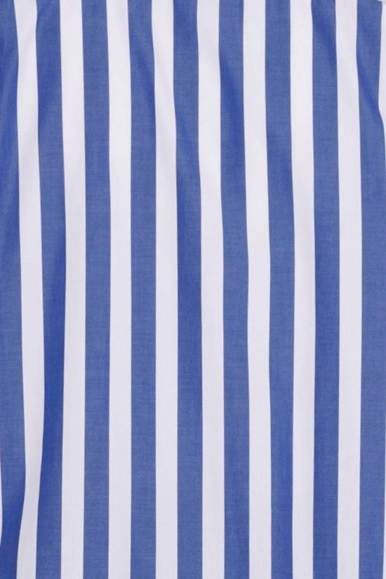  그라피아 뉴욕 셔츠 플라워 버튼업  블루/화이트 바 스트라이프 - GRAPHIA NEW YORK