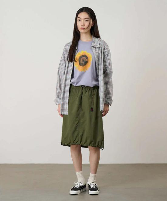  그라미치 미디 스커트 G6SW SK077 GREEN