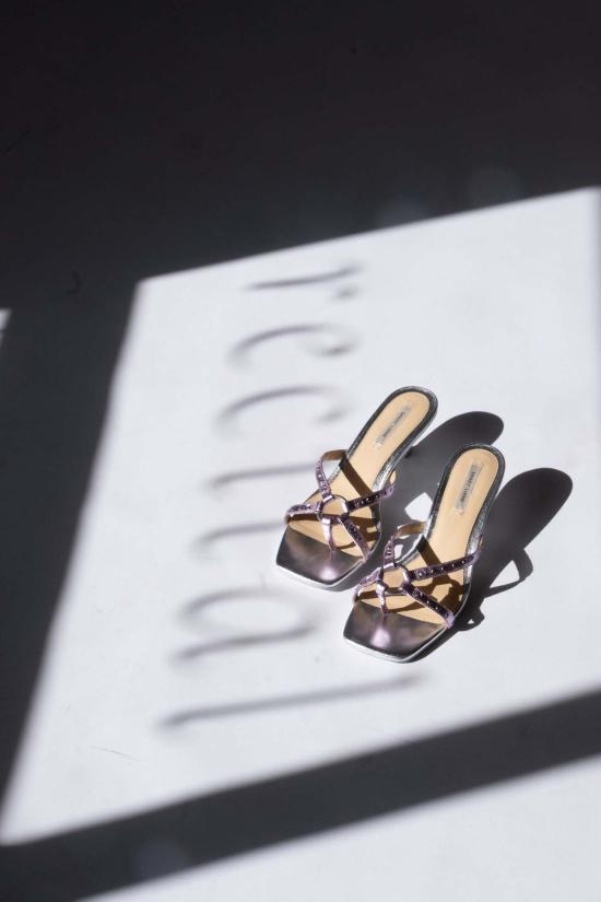  샌디리앙 힐/펌프스 샌디 리앙 스파이 키튼 힐 메탈릭 핑크 - SANDY LIANG