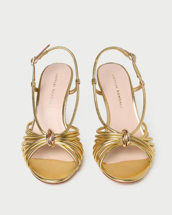  로플러랜달 샌들 로플러 랜달 마레카 스트랩 힐 골드 - LOEFFLER RANDALL