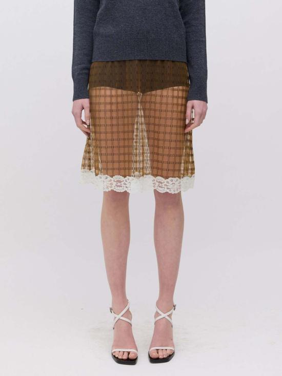  Wynn Hamlyn 미디 스커트 윈 햄린 케라 - OTHER BRANDS