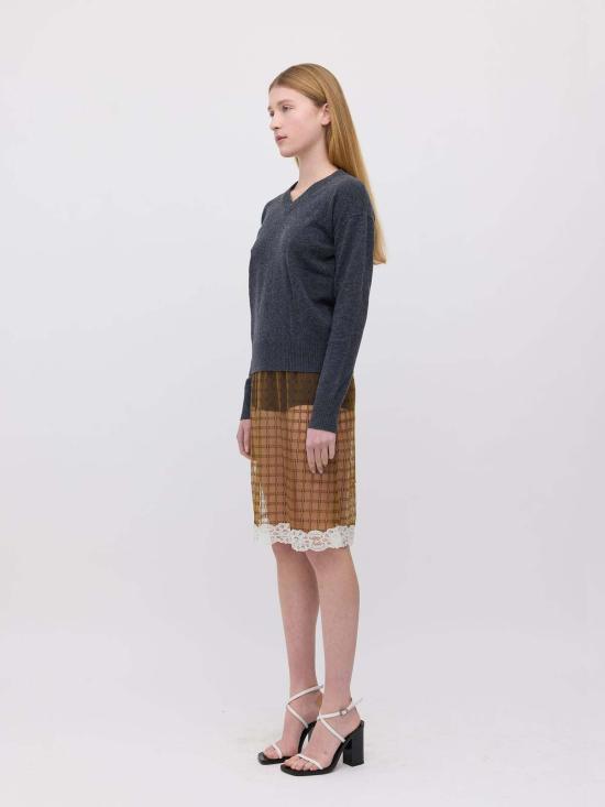  Wynn Hamlyn 미디 스커트 윈 햄린 케라 - OTHER BRANDS
