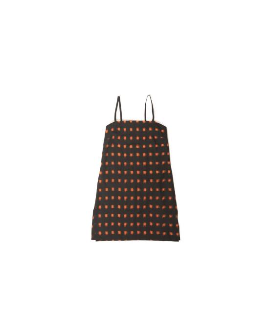  론 숏 원피스 Lwn Neri Slip Flame Pixel Handloom Ikat Dress - LWN