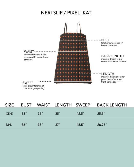  론 숏 원피스 Lwn Neri Slip Flame Pixel Handloom Ikat Dress - LWN
