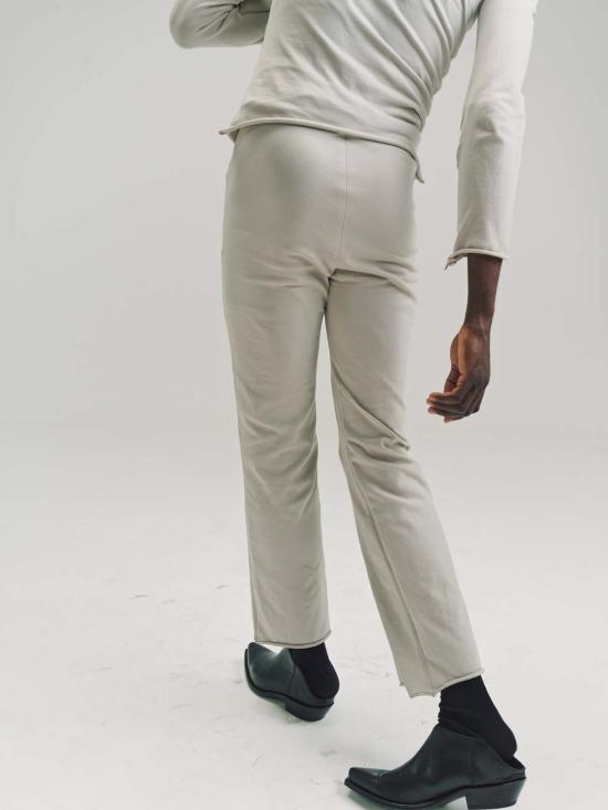  가브리엘라 콜 가먼츠 스트레이트 팬츠 Gabriela Coll Garments Nylon No.152 니트 지퍼 팬츠 베이지 - GABRIELA COLL GARMENTS
