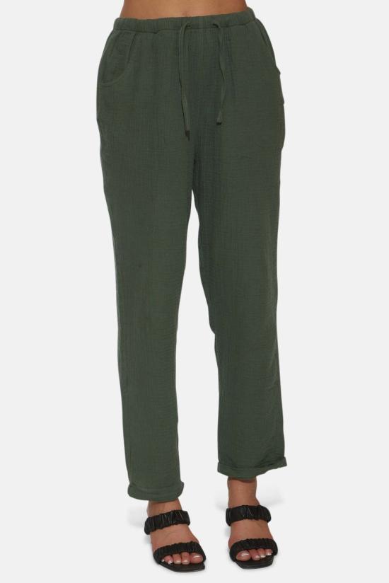  더 타일 클럽 스트레이트 팬츠 WVBCWMNS302B GREEN