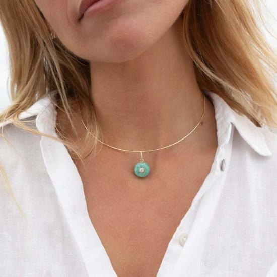  탯치 목걸이/팬던트 Thatch Bon Bon Amazonite Charm - THATCH