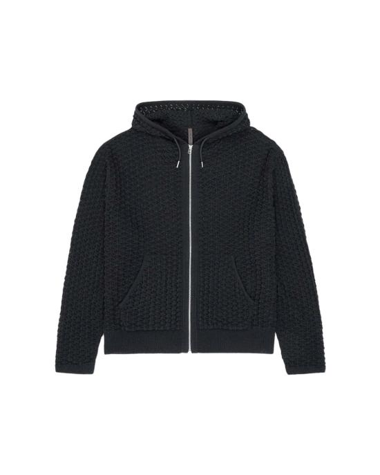  장 뤽 앰브리지 라벨 후드 티셔츠 JBMW0558YA60 BLK0031 BLACK