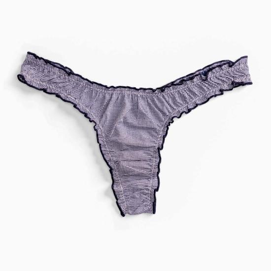  르 부두아르 로스앤젤레스 팬티 르부두아르로상젤르 라 샤를리 비쉬 코튼 탕가  네이비 - LE BOUDOIR LOS ANGELES