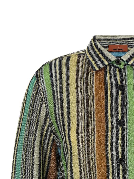  미소니 블라우스 Missoni 패턴 비스코스 라메 - MISSONI