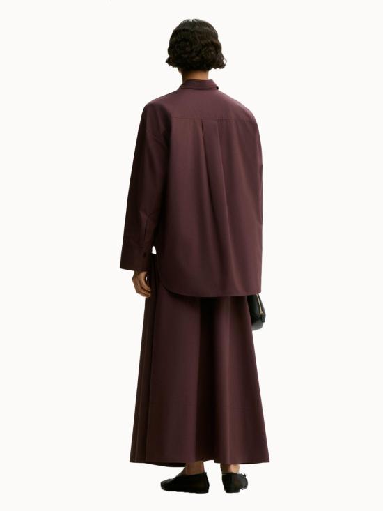  바이말렌비거 셔츠 By Malene Birger Derris 셔츠 Abergine - BY MALENE BIRGER