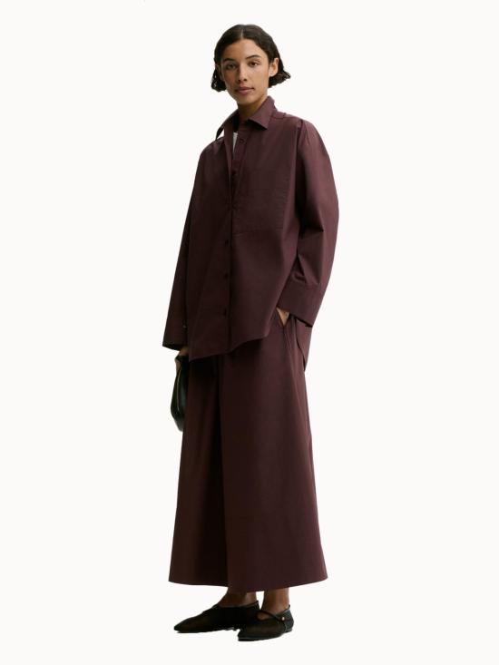  바이말렌비거 셔츠 By Malene Birger Derris 셔츠 Abergine - BY MALENE BIRGER