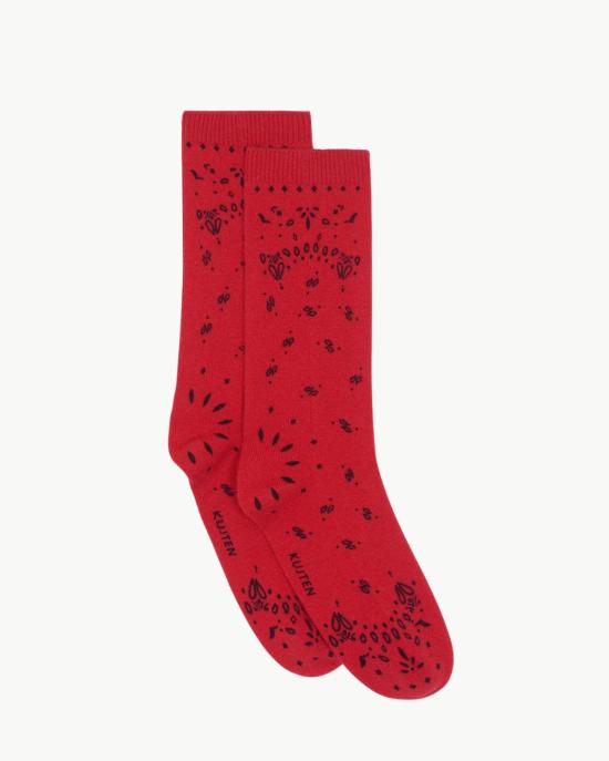  쿠즈텡 양말 Kujten Sig Bandana  레드 플래그