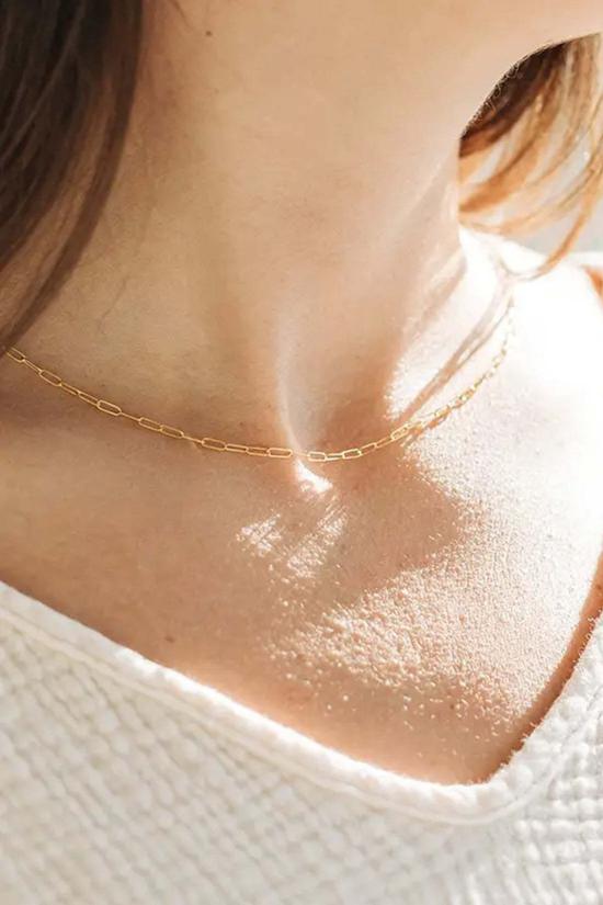  쉬나 마샬 주얼리 목걸이/팬던트 Sheena Marshall Jewelry Nora Link 목걸이 재활용 14K 골드필