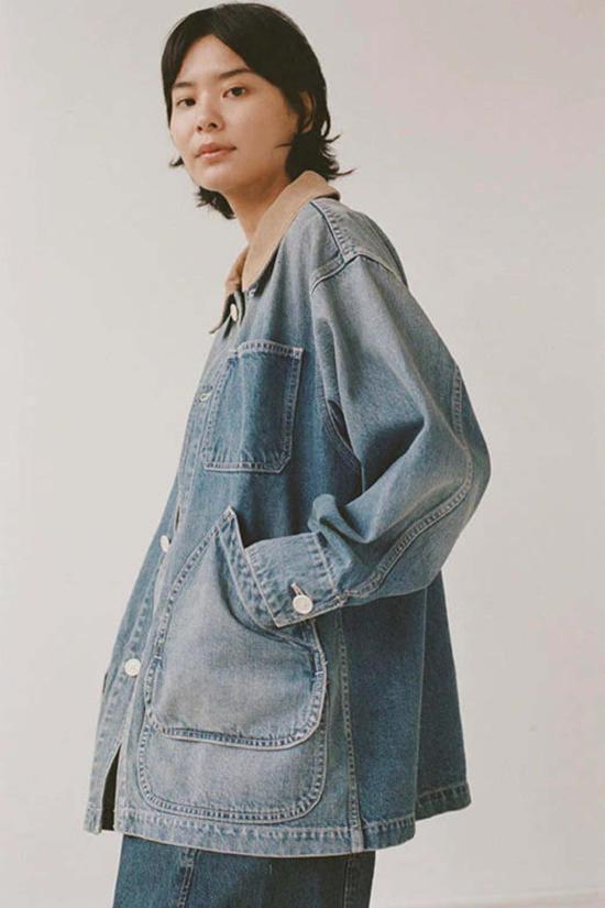  샤이나 모트 데님 자켓 페인터 코트 - SHAINA MOTE