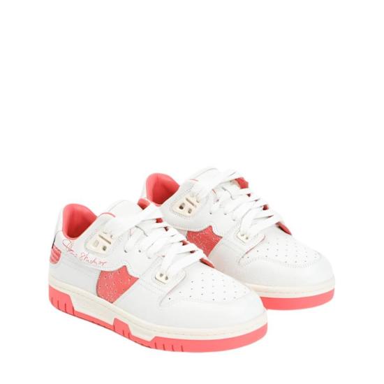  아크네 스튜디오 스니커즈 Acne Studios 로우탑  화이트/일렉트릭 핑크 - ACNE STUDIOS