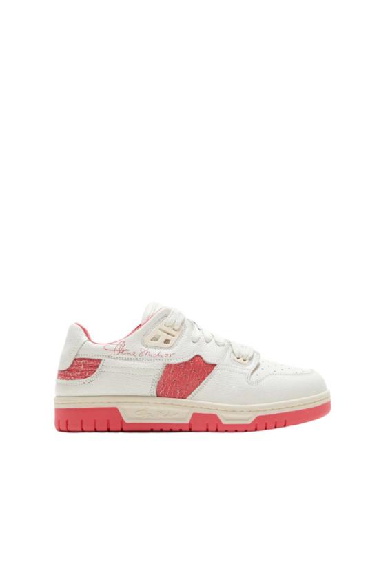  아크네 스튜디오 스니커즈 Acne Studios 로우탑  화이트/일렉트릭 핑크