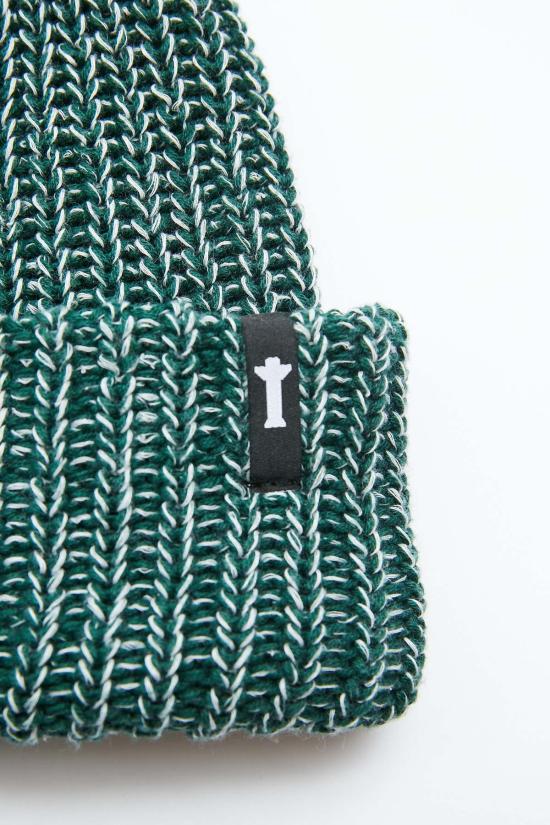  토템 브랜드 컴퍼니 모자 Totem Brand Co. Marled 워치 캡 비니 에버그린 화이트 - TOTEM BRAND CO.