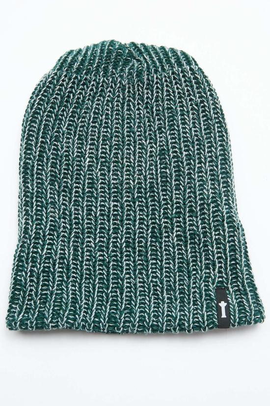  토템 브랜드 컴퍼니 모자 Totem Brand Co. Marled 워치 캡 비니 에버그린 화이트 - TOTEM BRAND CO.