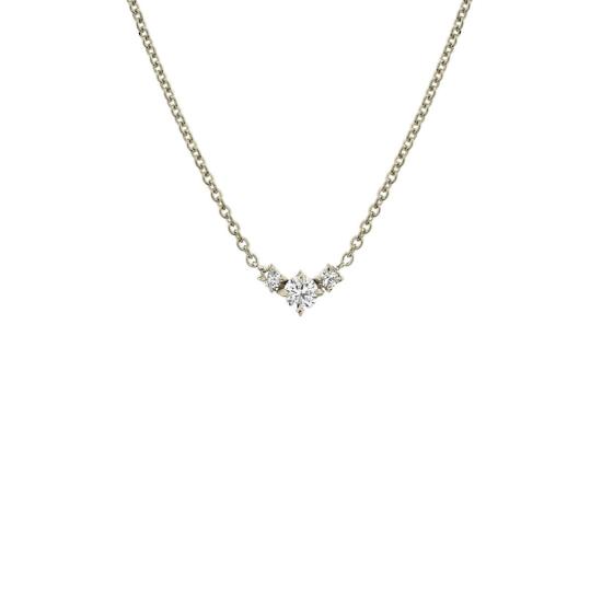  리지 맨들러 파인 주얼리 목걸이/팬던트 에클라 트리플 다이아몬드 V 네크리스 - LIZZI MANDLER FINE JEWELRY