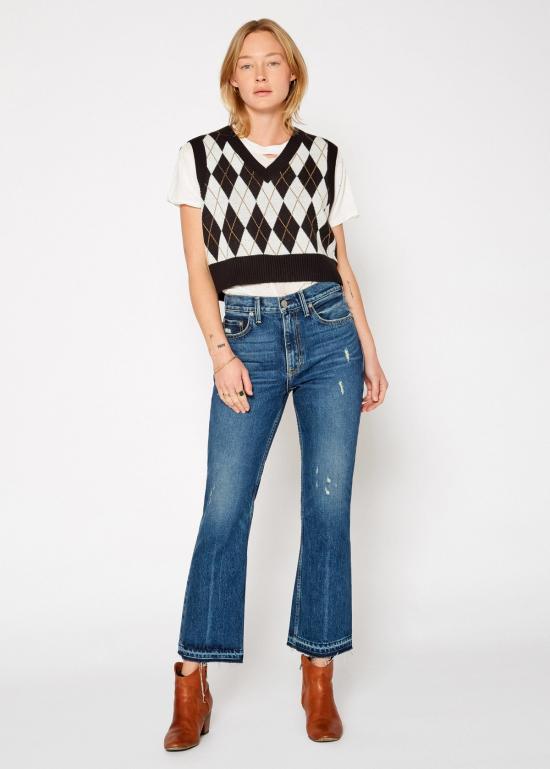  노엔드 데님 데님 팬츠 파라 미드라이즈 킥 플레어 진 - NOEND DENIM