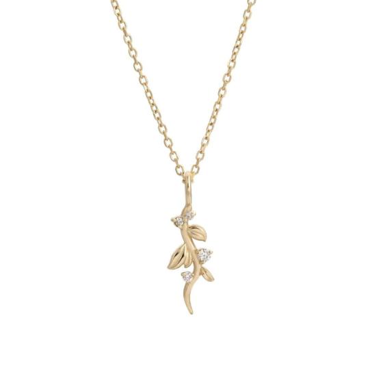  제니 권 디자인스 목걸이/팬던트 제니 권 디자인 다이아몬드 덩굴 목걸이 (14K 옐로우/14K 로즈/14K 화이트) - JENNIE KWON DESIGNS
