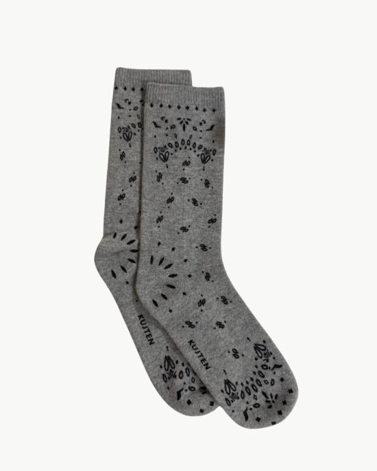  쿠즈텡 양말 Kujten Sig Bandana  Gris Chine