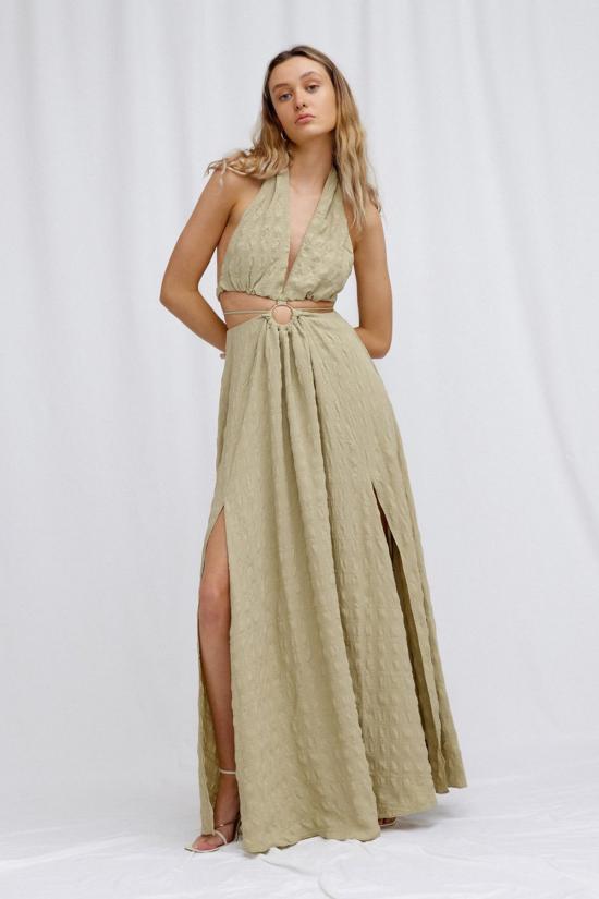  시그니피컨트 아더 롱 원피스 연인 Ava Dress Olive